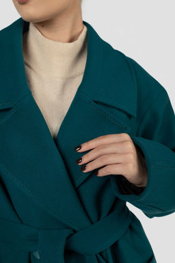 01-12073 Пальто женское демисезонное (пояс) - El podio фото 5