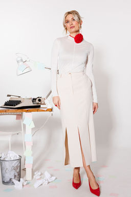 Юбка KOKOdea 5.10 бежевый  фото 2