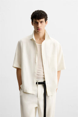 VISCOSE AND JUTE SHIRT - Zara фото 2