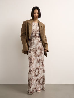 Платье с вырезом халтер из сетки - Mollis фото 4