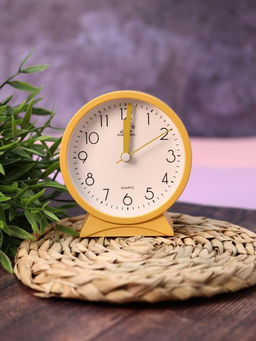 Часы-будильник Morning mood, yellow (11,2х10,5 см)