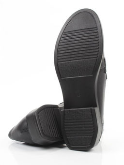 03-DHL206-1 BLACK Лоферы женские (натуральная кожа)