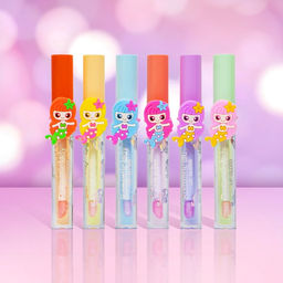 Цена за 24 шт. Масло для губ Принцесса, микс