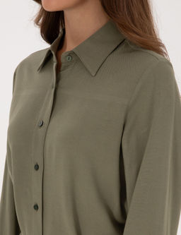 Haki Comfort Fit Dokuma Elbise - Pierre cardin фото 6