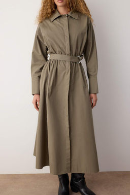 Haki Kusakl? Midi Dokuma Elbise TWOAW26EL00338