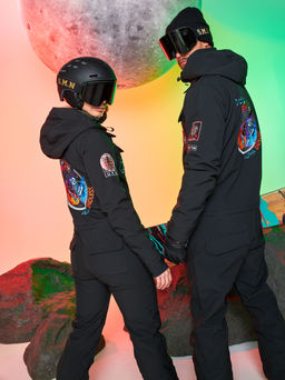 Женский сноубордический горнолыжный комбинезон Alpha Endless Aeternitas 223/2305 BLK - Черный  фото 50