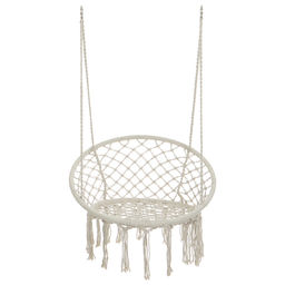 Гамак-кресло maclay, подвесное, плетёное, 60×80 см, бежевое