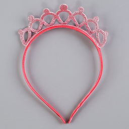 Карнавальный костюм «Стильная принцесса»: ободок, платье розовое, рост 104-110 см