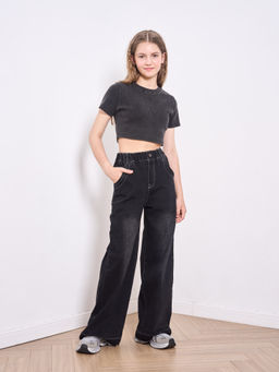 Джинсы-палаццо для девочек - СИНЯЯ МОДА фото 3