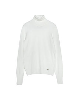 CONTE Вязаный свитер из итальянской пряжи с вискозой премиального качества LDK 055 off-white - Conte elegant фото 4