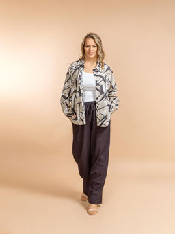 Брючный костюм (вискоза,лен) №25-609-1 (Лето-2025) - Ганг фото 4