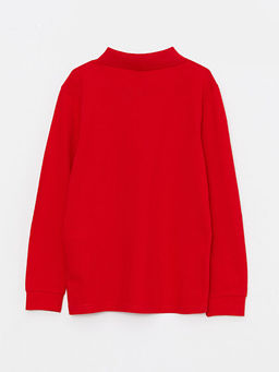 Polo Yaka Basic Uzun Kollu Erkek ?ocuk Ti??rt - Waikiki фото 2