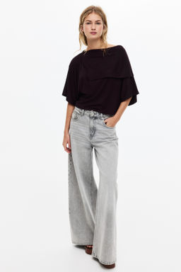 Cape-detail jersey top - H&m фото 7