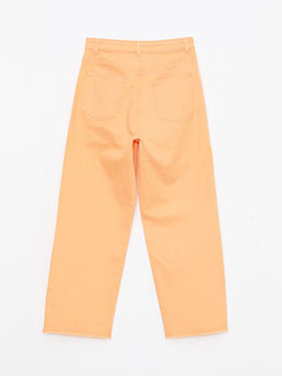 Basic Geni? Pa?a Gabardin K?z ?ocuk Pantolon - Waikiki фото 2