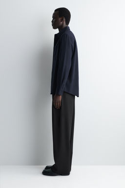 CAMISA MEZCLA DE ALGOD?N CEPILLADO RELAXED FIT - H&m фото 6