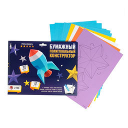 Полигональный конструктор Ракета, 10 листов - Unicon фото 3