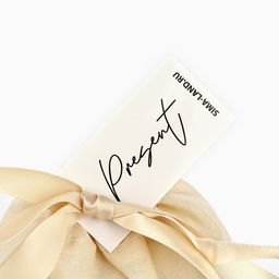 Цена за 5 шт. Мешочек подарочный из хлопка Подарок, 13 х 18 см +/- 1.5 см - Дарите счастье фото 3