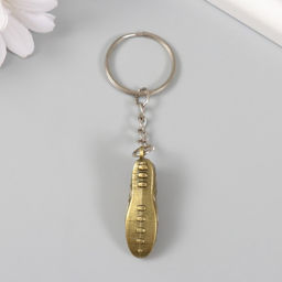 Цена за 12 шт. Брелок металл "Футбольный кед" 1,5х1х4 см