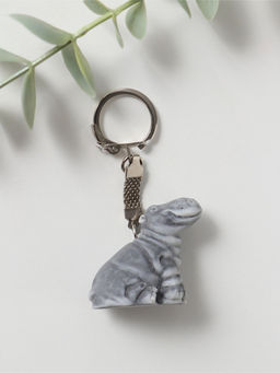Брелок "Бегемотик сидящий маленький", 3,7см