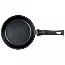 Сковорода с тефлоновым покрытием д22см "Классик", h5,5см, s0,38см, съемная ручка из термостойкого пластика, стеклянная крышка с пароотводом, подарочная упаковка (Россия)