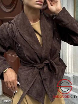 Косуха замшевая женская