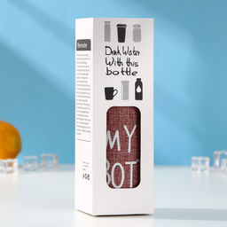 Бутылка для воды в чехле «Ротанг», 400 мл, h=20 см, МИКС