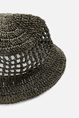 CROCHET BUCKET HAT - Zara фото 5