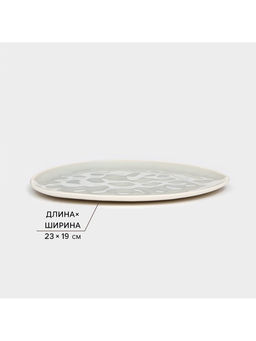 Набор тарелок Керамика ручной работы «Рестос», 4 предмета, Иран, серый