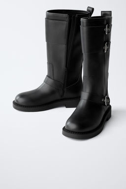 BIKER KNEE-HIGH BOOTS - Zara фото 6