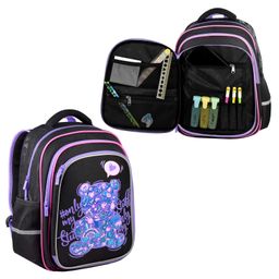 Рюкзак школьный Феникс+ арт.61436/ 20 МАРМЕЛАДНЫЙ МИШКА (29х38.5х13.5 см, полиэстер, высокая печать,