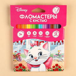 Фломастеры с кистью, 12 цветов, Коты аристократы - Disney фото 18