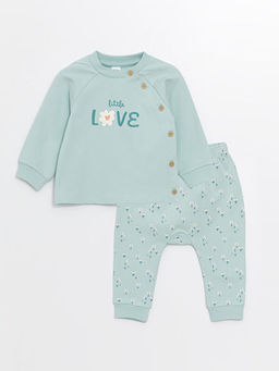 Kap??onlu K?z Bebek H?rka ve Pantolon 2li Tak?m