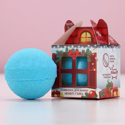 Бомбочка для ванны, 130 г, аромат бабл-гам, Чистое счастье