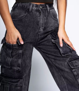 Джинсы #КТ3695, серый