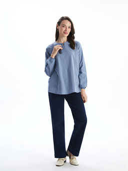 Ba?lamal? Yaka Nak??l? Kad?n Bluz