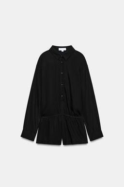 MONO CORTO LYOCELL / Negro - Zara фото 6