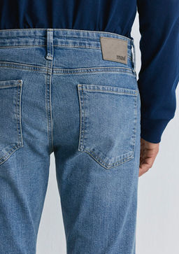 Hunter 90lar Puslu Vintage Ac?k Mavi Jean Pantolon  фото 7