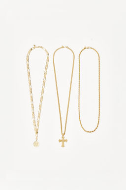 COLLARES COMBINADOS PACK 3 WILLY CHAVARRIA X ZARA / Oro