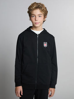 Kap??onlu Be?ikta? Bask?l? Erkek ?ocuk E?ofman Tak?m?