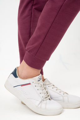 Костюм женский из худи и брюк из футера Кроссфит-2 брусника