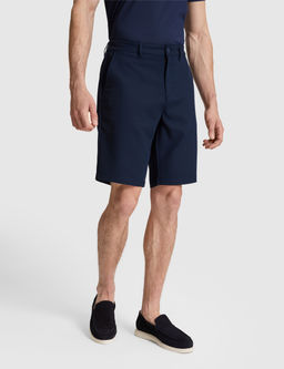 Lacivert Slim Fit Dokuma _ort