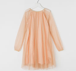 CRB wear/CAK 61689 Платье для девочки, персиковый/Ex.Cherubino  фото 4