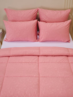 Одеяло всесезонное Микрофибра Узор - Розовое 220x240