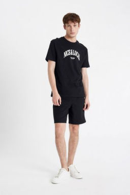 Regular Fit Selanik Kumas Cepli Bermuda Sort