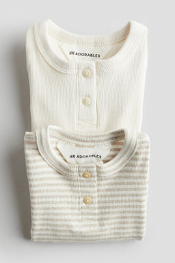 Pack de 2 bodies con cuello panadero - H&m фото 2