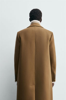 WOOL BLEND STRUCTURED COAT - Zara фото 3