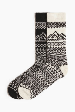 Pack de 2 calcetines en mezcla de lana