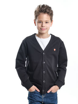 Кардиган для мальчика в школу черный UD 2086 черный - Mini maxi фото 2