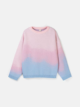 Джемпер оверсайз из смесовой шерсти "Розовый лед" женский