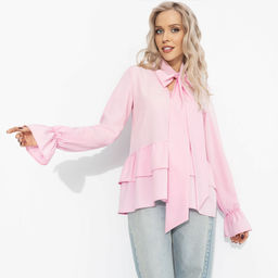 Блуза свободного кроя, Стильный нюанс (розовая) - Charutti фото 2